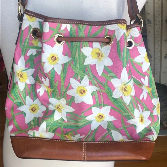 Dooney & Bourke Pink Floral Shoulder Bag - Picture 4 of 15